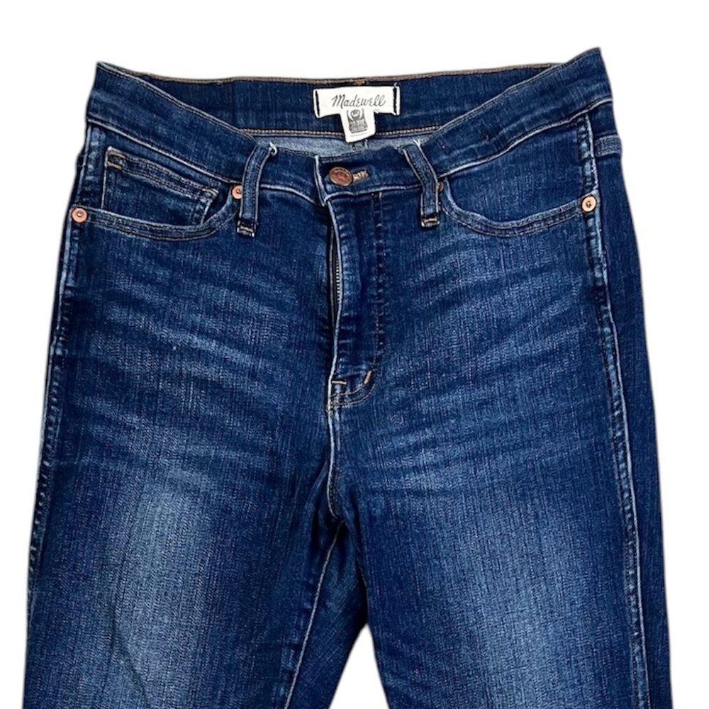 Madewell Dark Wash High Rise Skinny Jeans - Picture 4 of 11